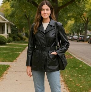 Black Pleather Jacket